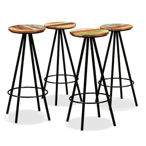 Tabourets De Bar Lot De 4  Massif De Récupération