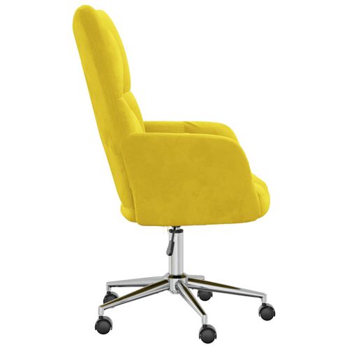 Chaise De Relaxation Jaune Moutarde Velours