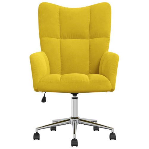 Chaise De Relaxation Jaune Moutarde Velours