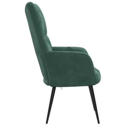 Chaise De Relaxation Vert Foncé Velours