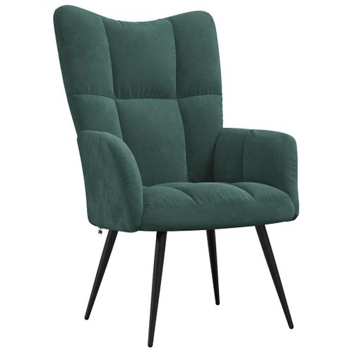 Chaise De Relaxation Vert Foncé Velours