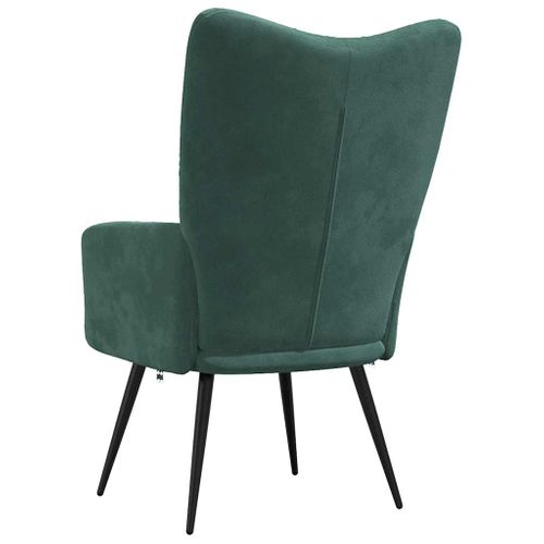 Chaise De Relaxation Vert Foncé Velours