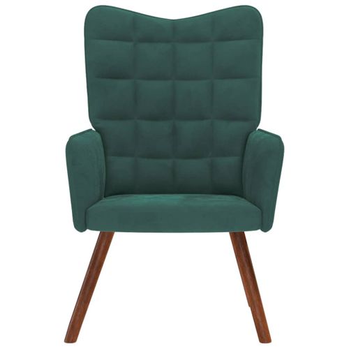 Chaise De Relaxation Vert Foncé Velours