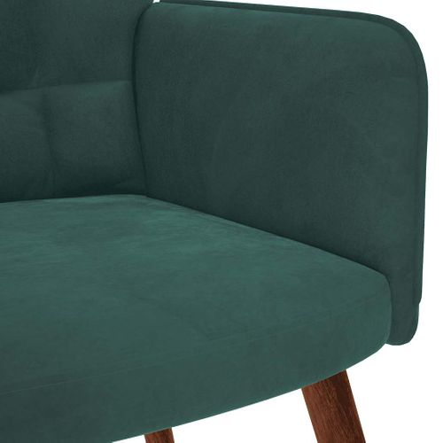 Chaise De Relaxation Vert Foncé Velours
