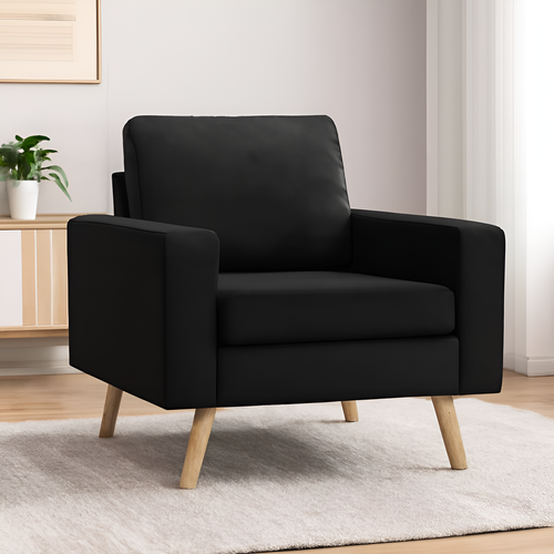 Fauteuil Noir Tissu