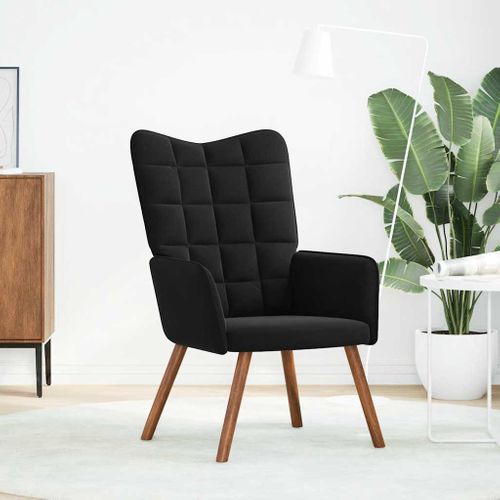 Chaise De Relaxation Noir Velours