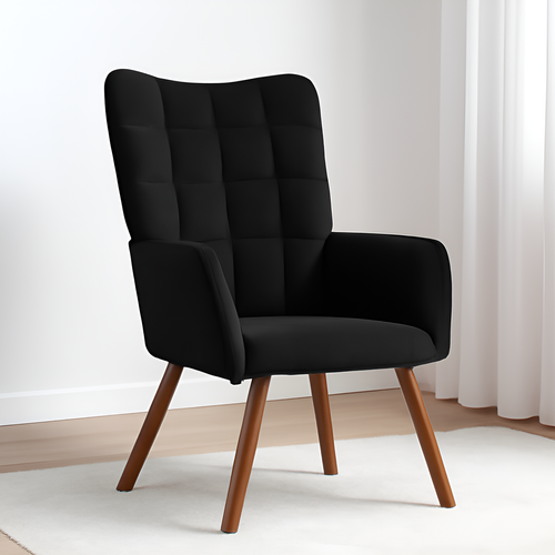Chaise De Relaxation Noir Velours