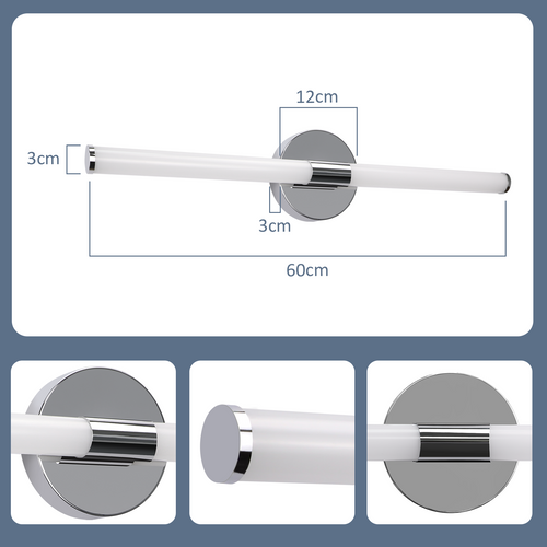 Miroir De Salle De Bain à LED Blanc  8 W 4 000 K 60 Cm