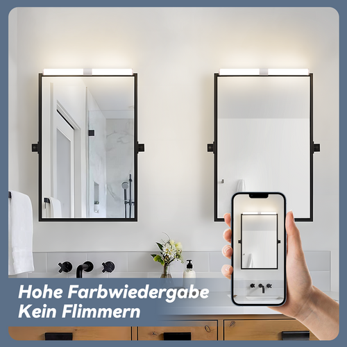 Applique Murale LED Pour Salle De Bain 60 Cm – 8 W, Blanc Neutre 4 000 K