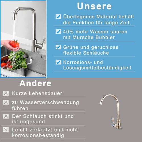 Mitigeur De Lavabo En Acier Inoxydable 3 Styles Avec Rotation à 360° Pour Cuisine