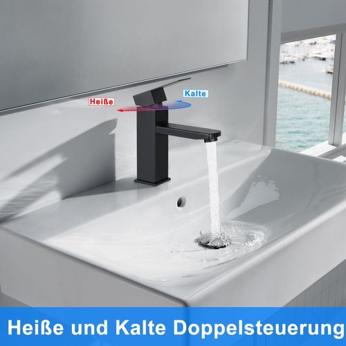 Robinet De Lavabo Robinet De Salle De Bain Haute Pression En Acier Inoxydable Barre De Traction