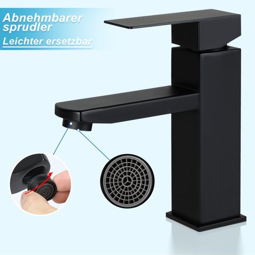 Robinet De Lavabo Robinet De Salle De Bain Haute Pression En Acier Inoxydable Barre De Traction