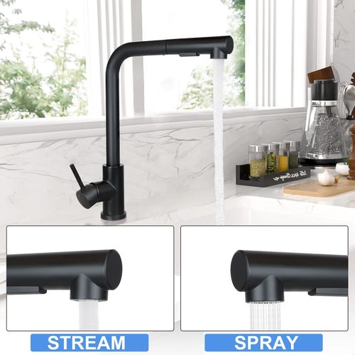 Robinet De Cuisine Extractible Avec Douchette Et 2 Jets