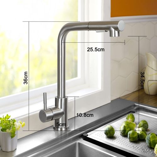 Robinet De Cuisine Extractible Avec Douchette Et Jets Multiples