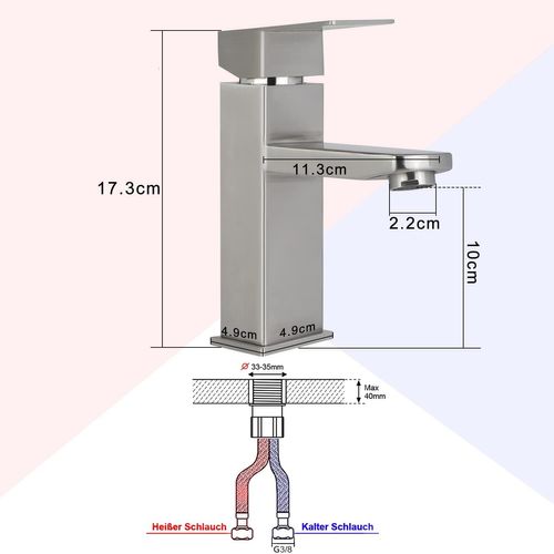 Robinet D'évier En Acier Inoxydable Haut De Gamme Avec Mitigeur Monocommande