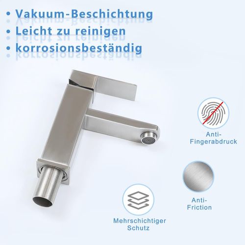 Robinet D'évier En Acier Inoxydable Haut De Gamme Avec Mitigeur Monocommande