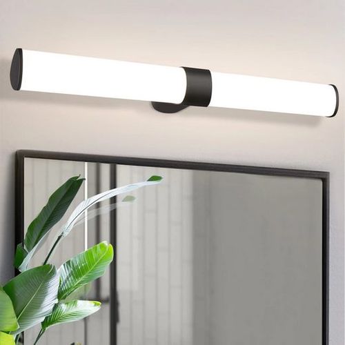 Lampe LED Murale Noire Pour Salle De Bain - Applique Étanche Ip44 60cm 8w