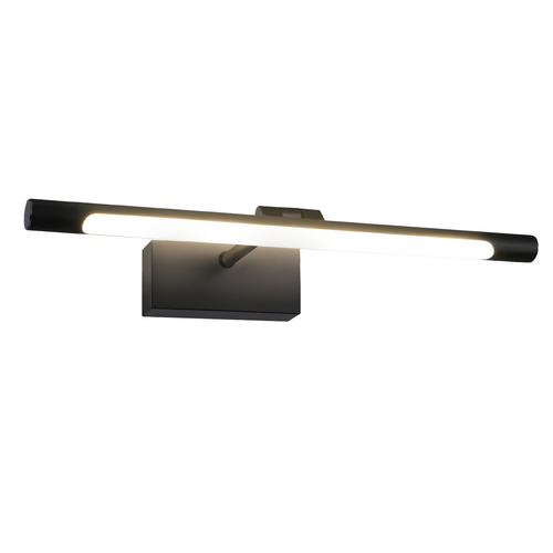 Lampe LED Pour Miroir Salle De Bain 40cm Noire 6w Pour Armoire De Salle