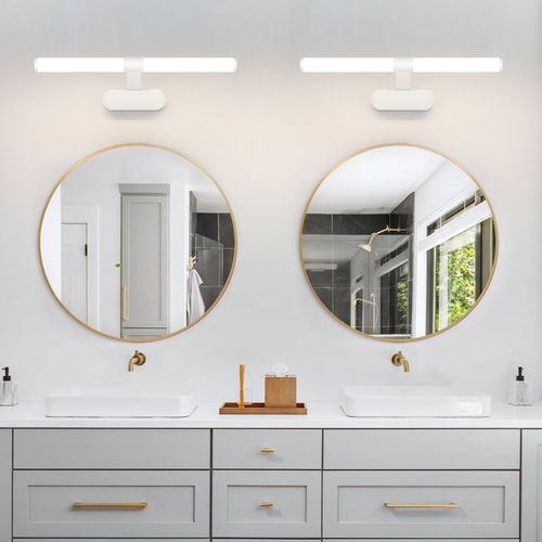 Lampe De Miroir Blanc 40cm - Éclairage LED Pour Salle De Bain Et Chambre à Coucher