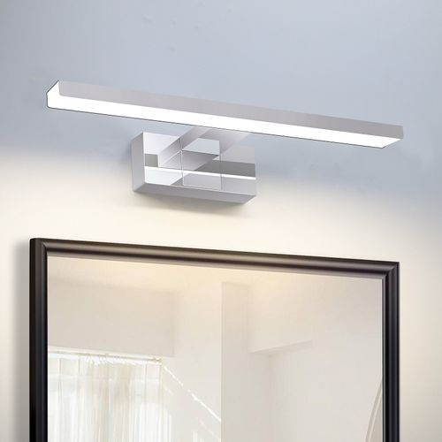 Lampe De Miroir LED Pour Salle De Bain - Design Moderne Ip44 En Chrome