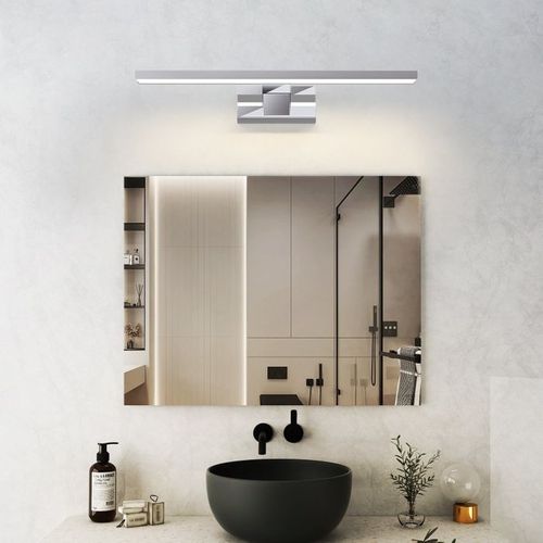 Lampe LED De Miroir Pour Salle De Bain - Éclairage Moderne Ip44 En Chrome