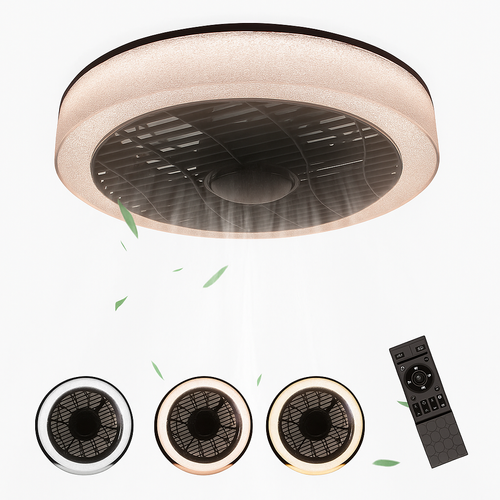 Ventilateur De Plafond Silencieux Avec Lumière Et Télécommande