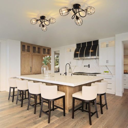 Spot Rétro 3 Flammes E14 En Cristal Pour Hôtel - Éclairage Élégant Noir