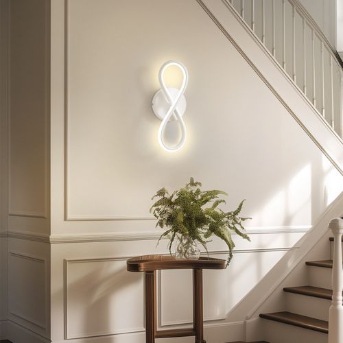 Applique LED Blanc 7w Intérieur Design Courbe 3000k Cage D'escalier