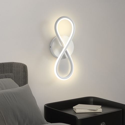 Applique LED Blanc 7w Intérieur Design Courbe 3000k Cage D'escalier