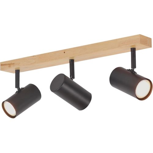 Spot De Plafond Moderne à 3 Flammes Gu10 - Lampe Orientable Noir Pour Intérieur