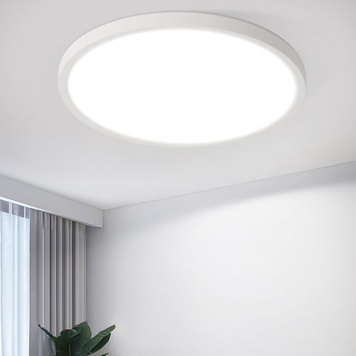 Plafonnier LED Blanc Whonzimmer 15w ∅18cm Pour Cuisine Et Couloir