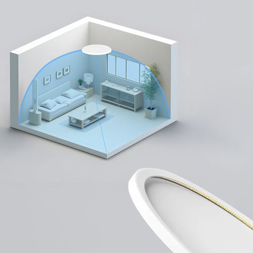 Plafonnier LED Blanc Whonzimmer 15w ∅18cm Pour Cuisine Et Couloir