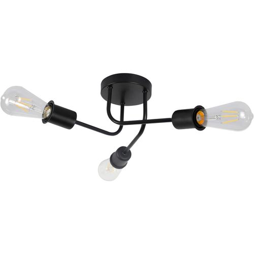 Plafonnier Vintage Noir E27 Pour Salon, Chambre Et Couloir