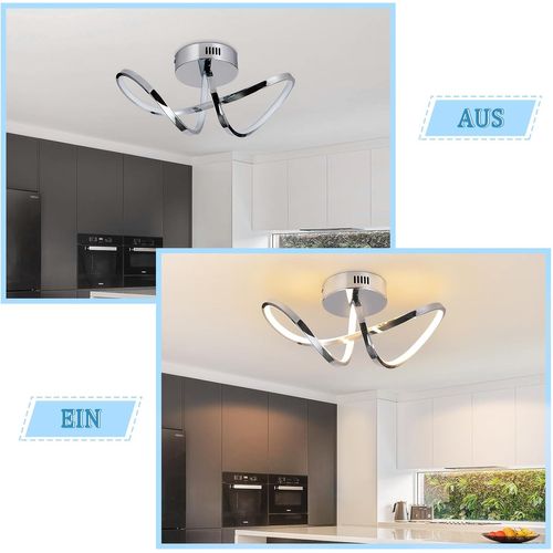 Plafonnier LED Moderne 12w - Lampe De Chambre Et Couloir, Température 3000k