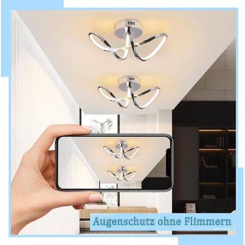 Plafonnier LED Moderne 12w - Lampe De Chambre Et Couloir, Température 3000k
