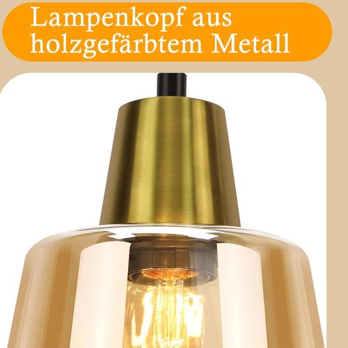 Suspension Éclairante E27 Transparent Pour Salle à Manger Ou Chambre D'hôtel