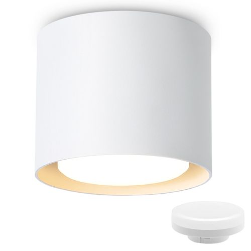 Plafonnier LED Blanc Gx53 Moderne Rond 5w Pour Chambre à Coucher