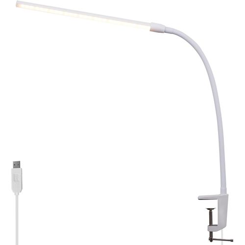 Lampe de bureau LED Blanc 5w Dimmable - Pince Réglable Avec Fonction De Charge