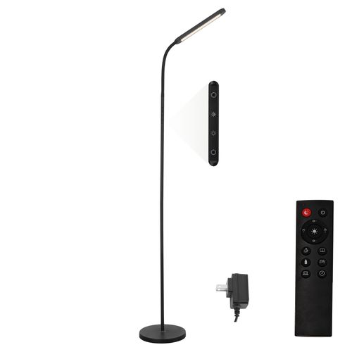 Lampadaire LED Dimmable Noir 11w 360° Flexible Pour Salon Et Canapé
