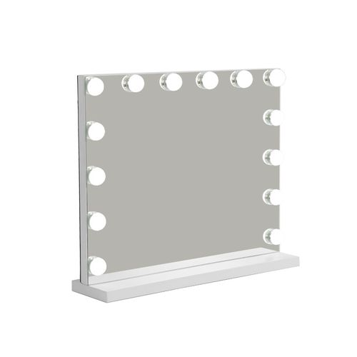 Miroir De Maquillage Éclairé 50x40cm Avec 3 Modes De Lumière Et Intensité Réglable