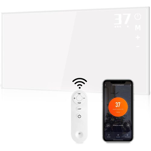 Chauffage Infrarouge 450W Mural Énergétiquement Efficace Avec Télécommande Pour Chambre Et Hôtel
