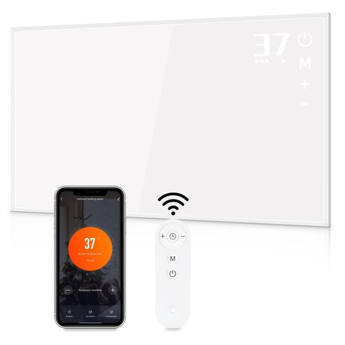 Chauffage Infrarouge 600W Mural Avec Télécommande - Économie D'énergie Pour Chambres Et Hôtels