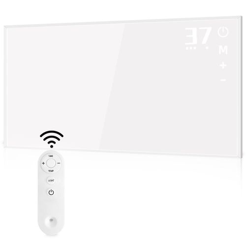 Chauffage Infrarouge 450W Mural Énergétiquement Efficace Avec Télécommande Pour Chambre Et Hôtel