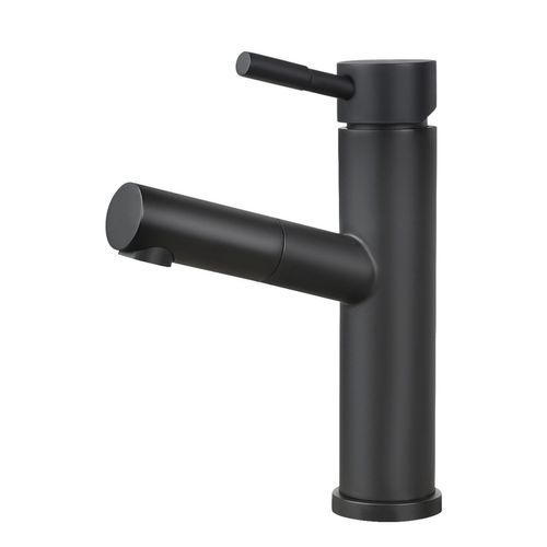 Robinet De Lavabo Salle De Bain Noir Robinet Extractible Douche