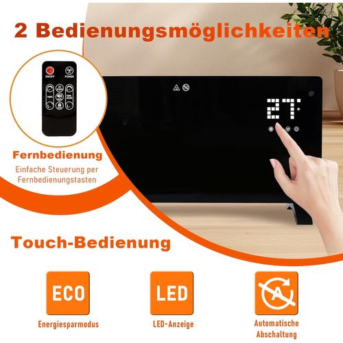 Chauffage électrique  2000w Radiateur Autonome Avec Télécommande Pour Chambres à Coucher