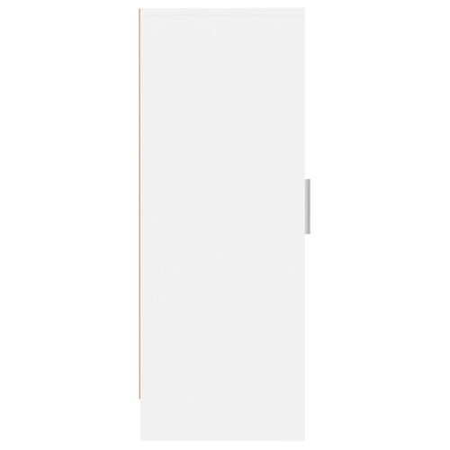 Armoire à Chaussures Blanc 32x35x92 Cm Aggloméré