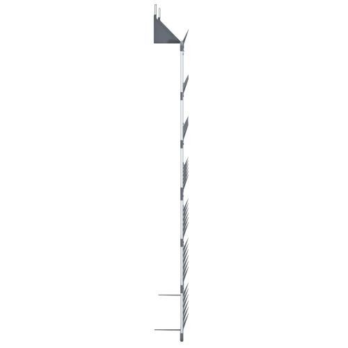 Étagère à Chaussures Suspendue Argenté 66x13x139 Cm