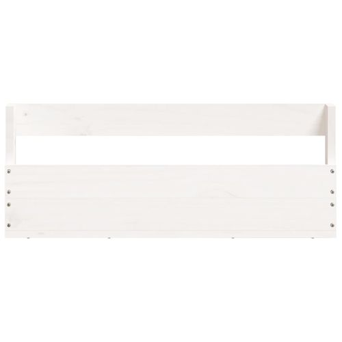 Étagères à Chaussures Murales 2 Pièces Blanc 59x9x23 Cm Pin Massif