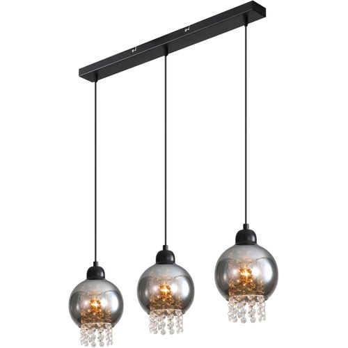 Suspension Salle à Manger E27 Moderne Cristal Tissu Suspension Lampe Salon Couloir