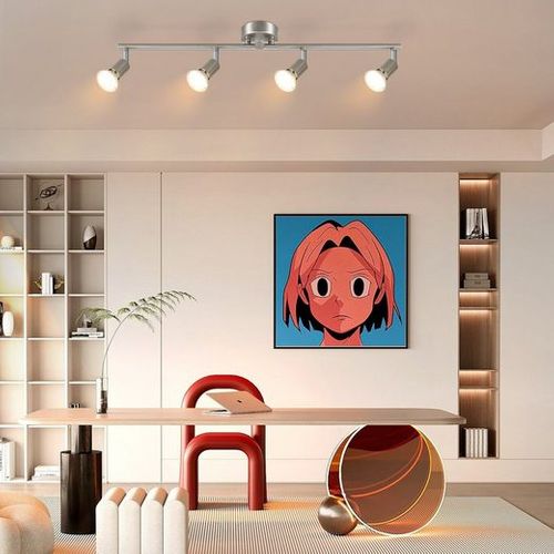 Plafonnier 4 Flammes-gu10 Spot De Plafond Moderne Orientable Salon Chambre